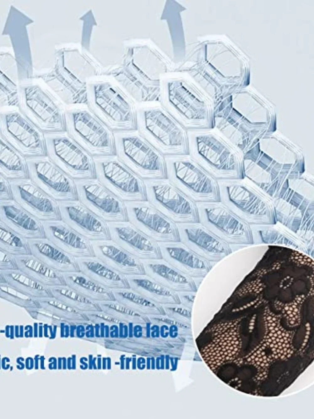 Lace Arm Sleeves UV Protection Elbow Length Fingerless Gloves